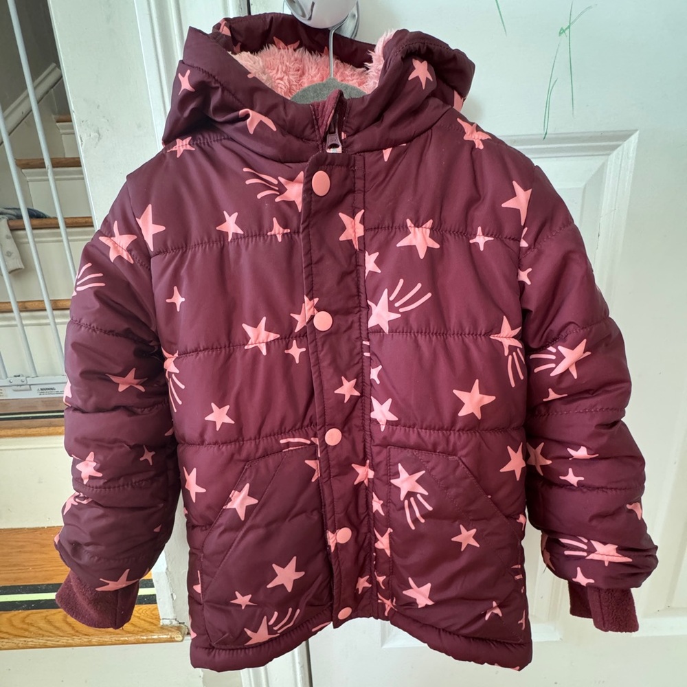 4t Kids winter jacket with fleece liner.